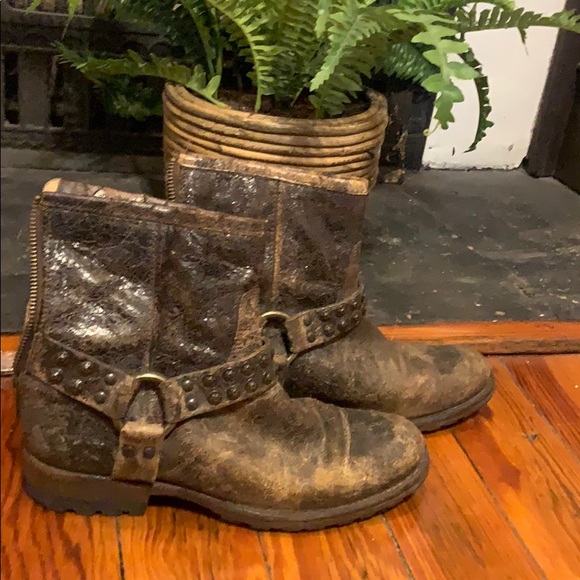 Frye Harness Mini Boots - Picture 2 of 6